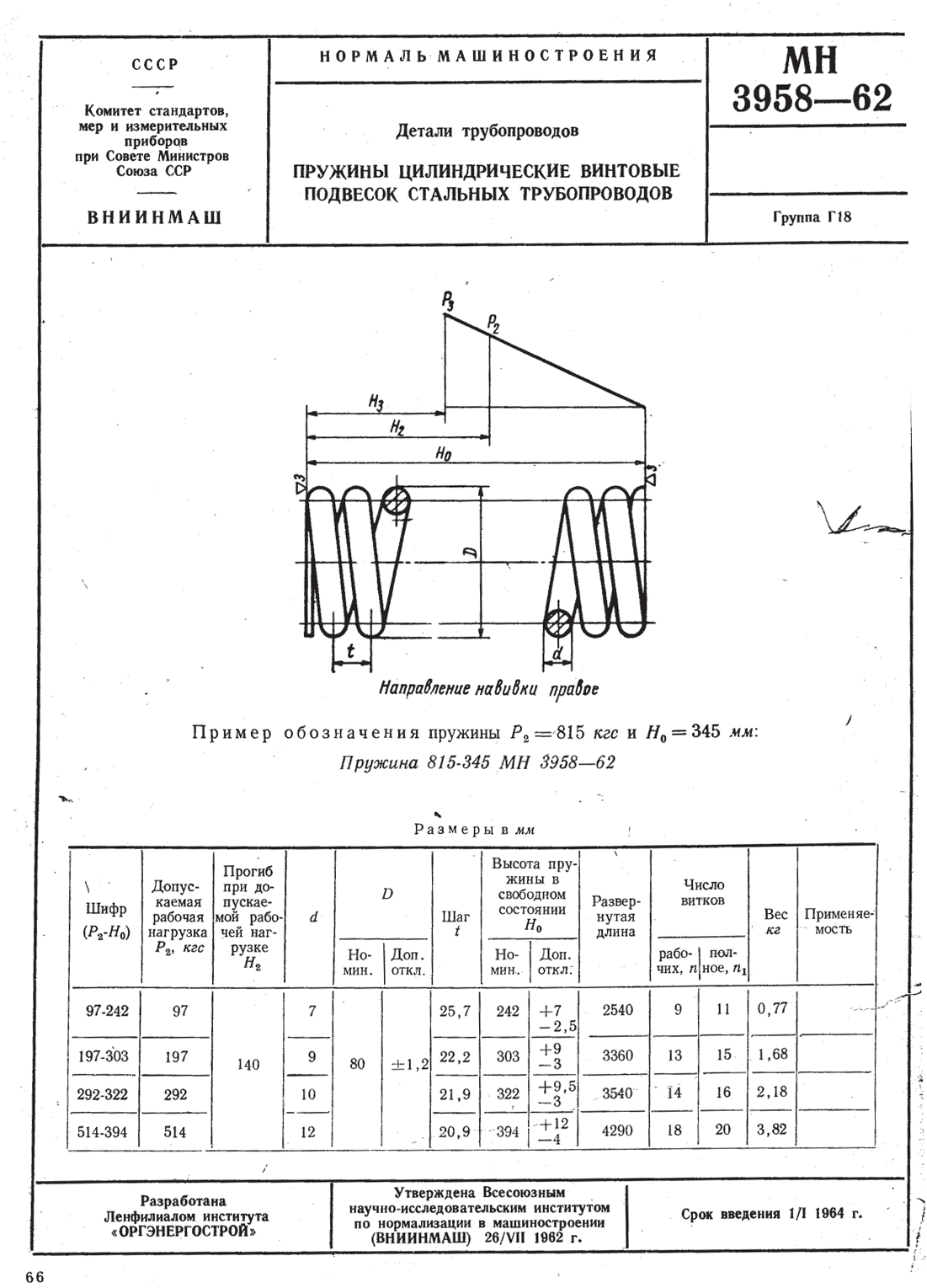 МН 3958-62. Страница 1